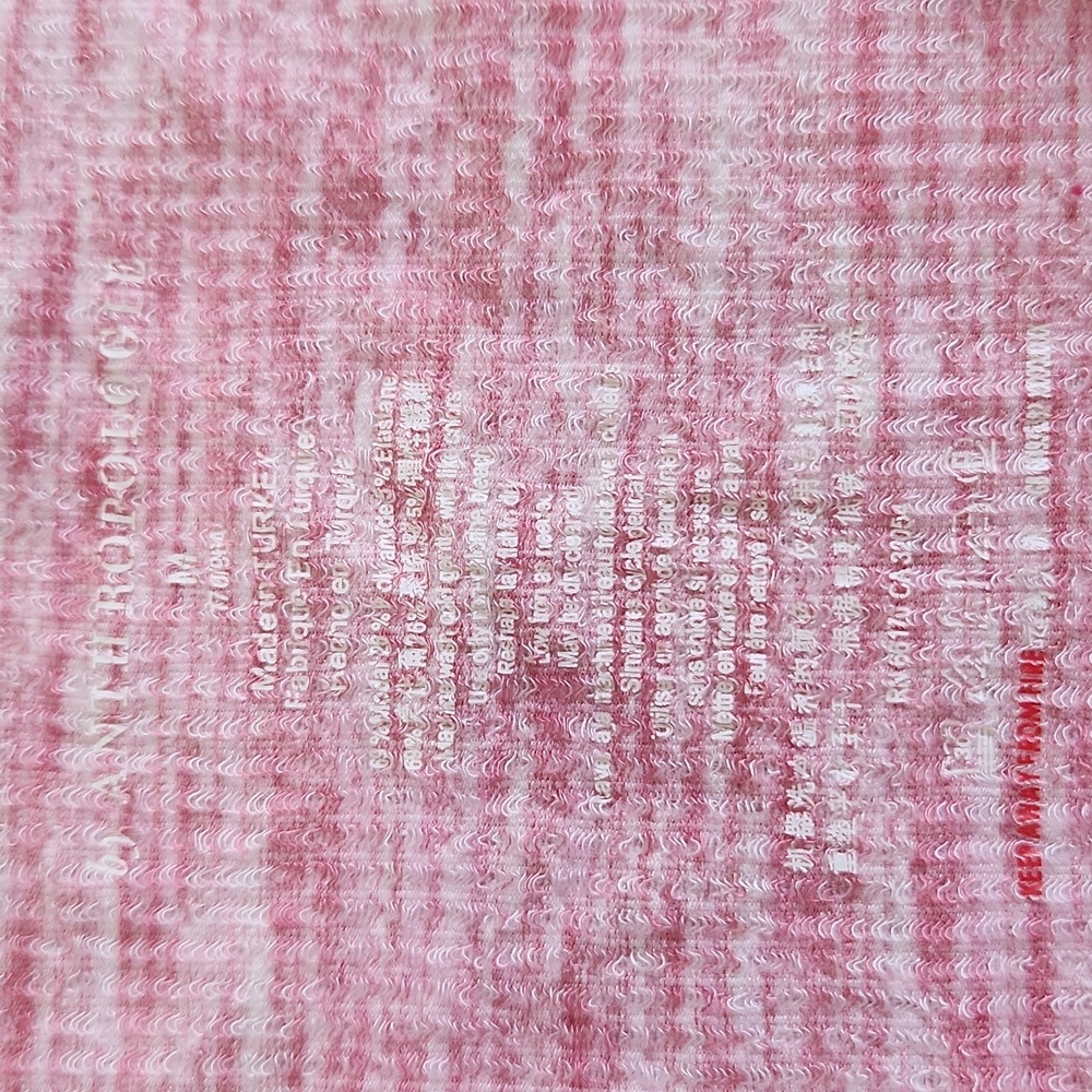 Anthropologie Heathered Pink Ribbed Tank Top | Women's Size Medium - Picture 4 of 5